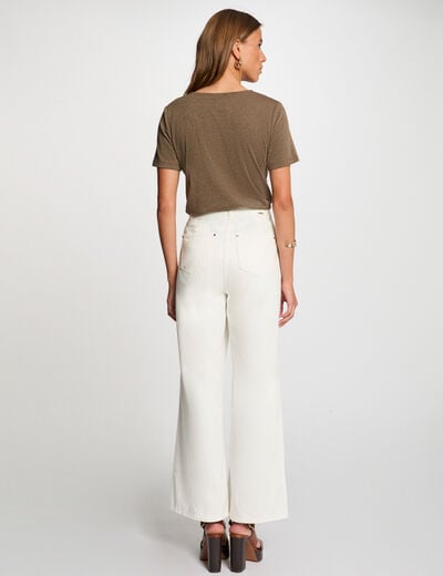 Short-sleeved t-shirt khaki green women