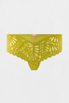 Shorty en dentelle vert femme
