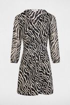 Printed wrap dress multicolor women