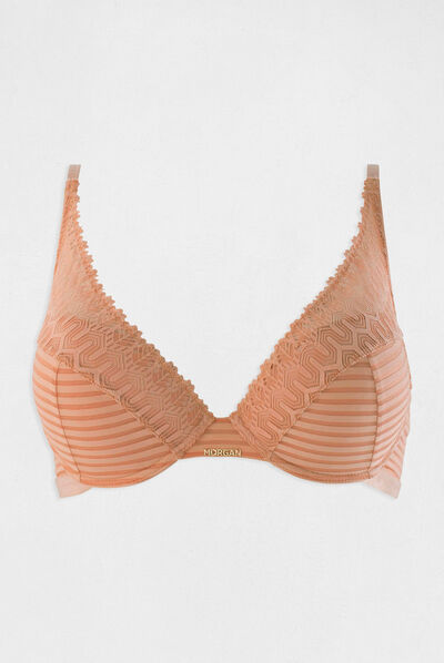 Padded bra beige ladies'