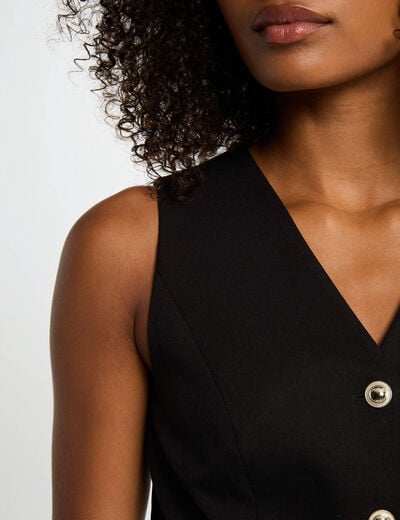 Jumpsuit with V-neck black women