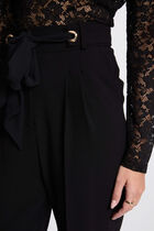 Peg trousers with darts black women