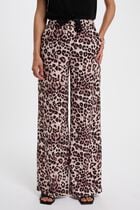 Fluid straight trousers multicolor women