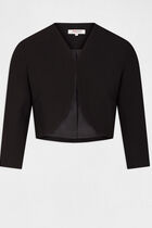 Straight jacket with 3/4-length sleeves black women