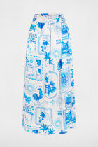 Printed maxi skirt multicolor women