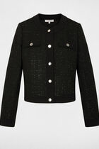 fitted cropped jacket black women Fitted cropped jacket black women