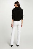 Jumper with zipped-rollneck black women