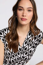 T-shirt manches courtes blanc femme