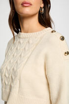 Fitted 2 in 1 knitted dress ivory women
