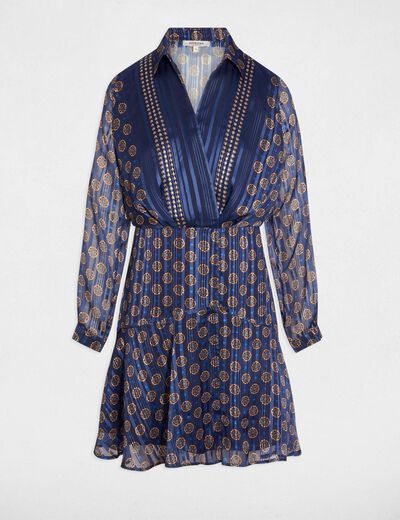 flowy v neck dress multicolor women Flowy v-neck dress multicolor women