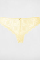Lace briefs yellow women