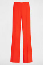 Loose wide leg trousers dark orange women