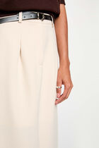 High-waisted pencil skirt beige women