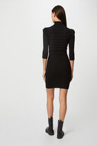 Fitted jumper dress with turtleneck black women
