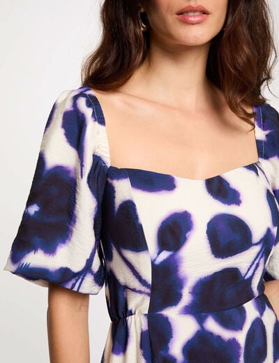 Printed maxi straight dress multicolor women