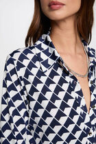 Long-sleeved blouse white women