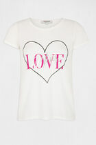 Short-sleeved t-shirt ecru women