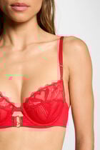 Underwired bra red women