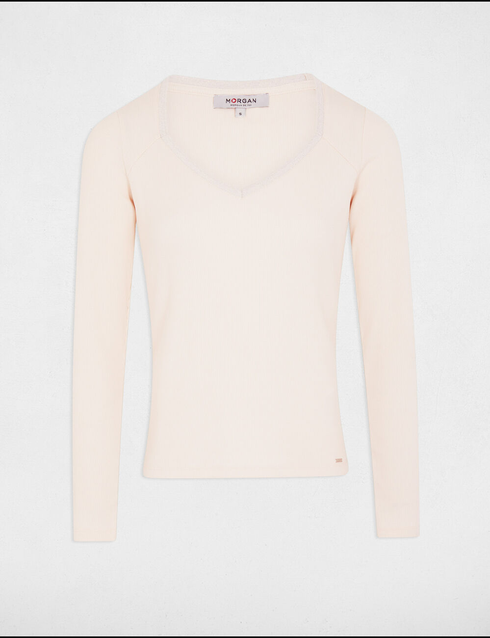 Long-sleeved t-shirt ivory women