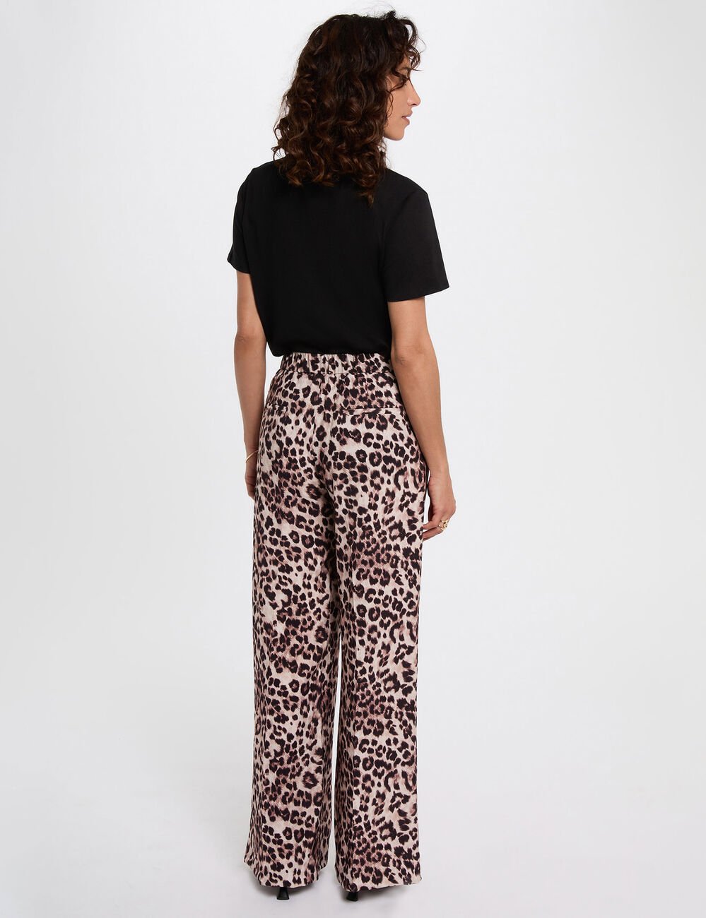 Fluid straight trousers multicolor women