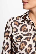 Top manches longues imprimé multicolore femme