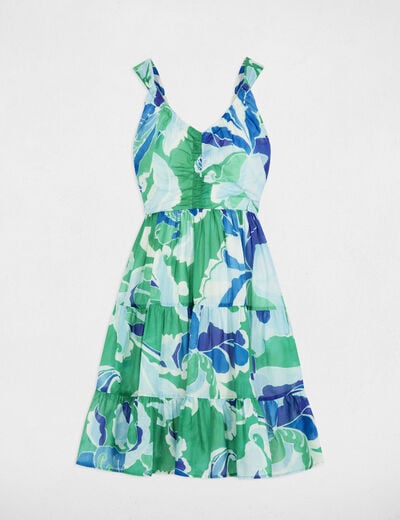 Printed A-line mini dress multicolor women