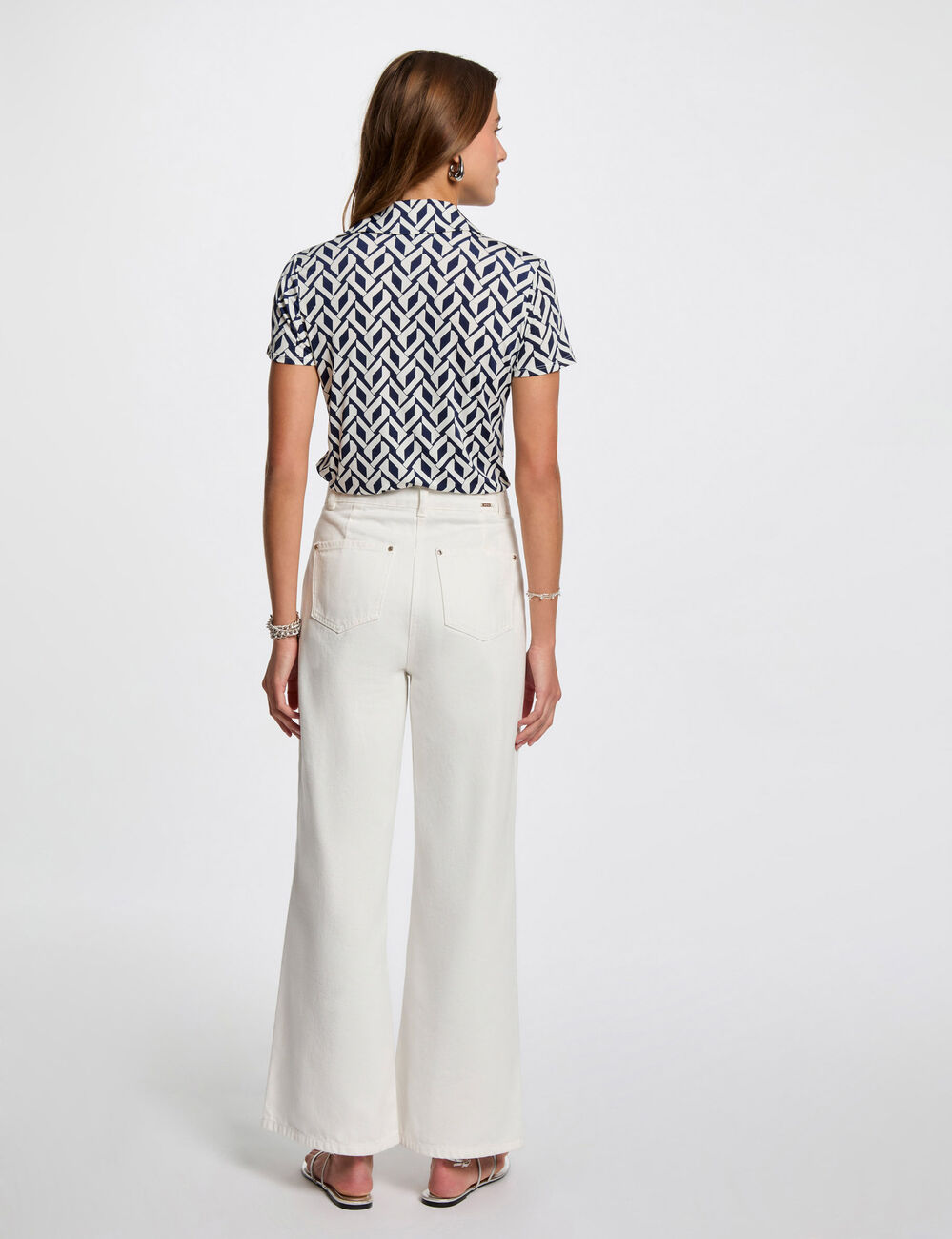 Short-sleeved t-shirt white women