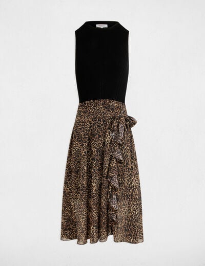 Printed A-line dress multicolor women