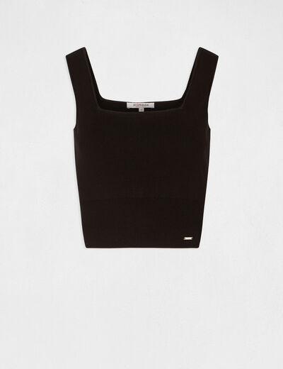 Jumper vest top wide straps black ladies'
