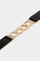 Belt with chain details black women