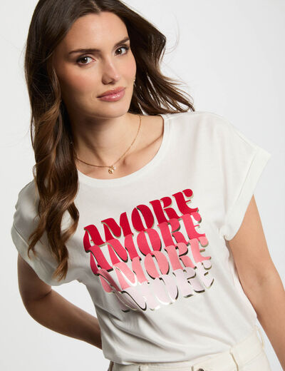 T-shirt with message white women
