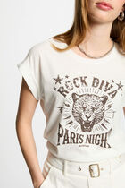T-shirt with message white women