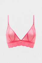 Soft bra pink women