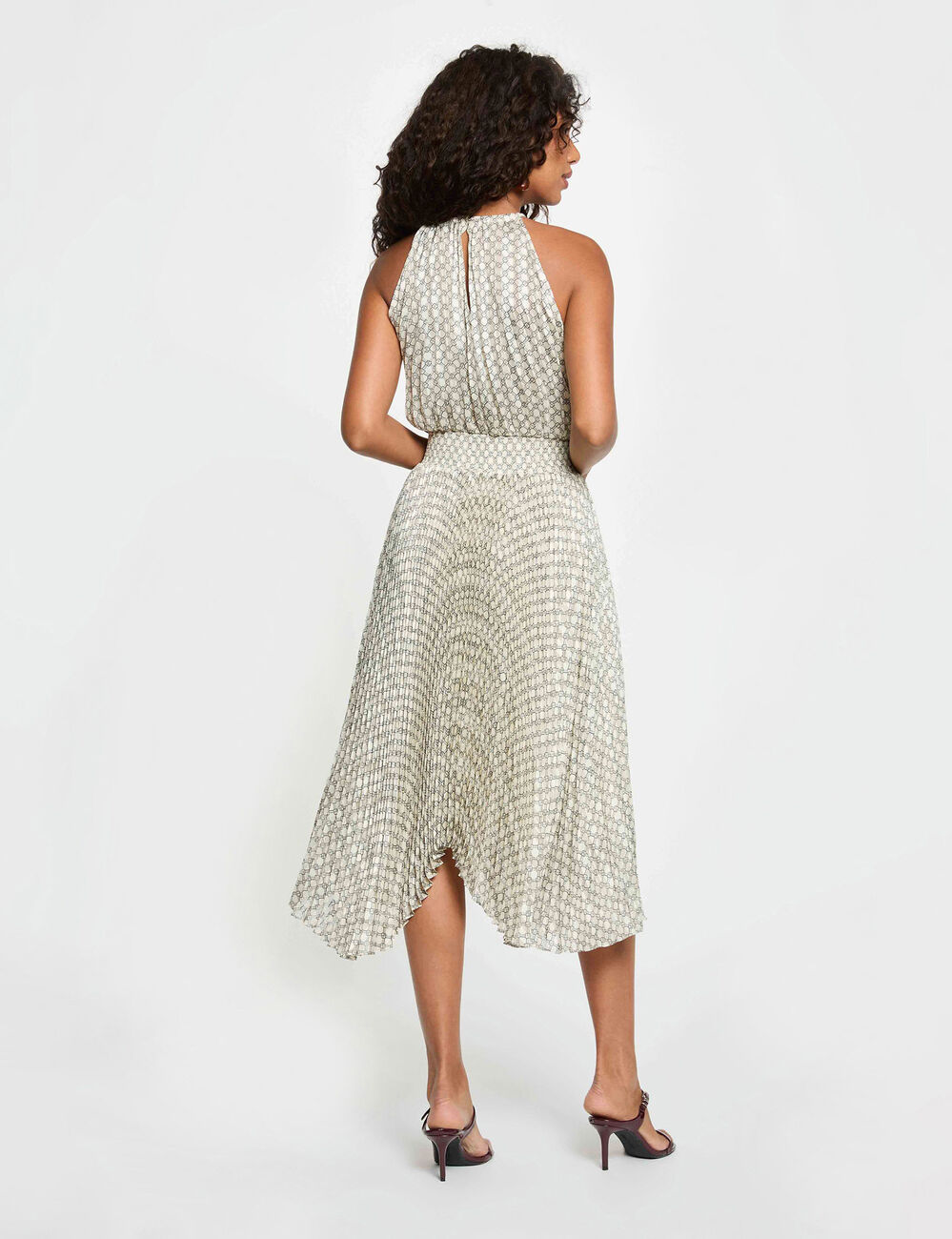 Dress with halter neck multicolor women