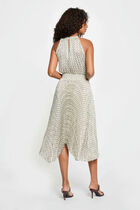 Dress with halter neck multicolor women