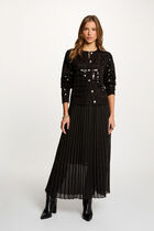 veste ajustee a sequins noir femme black women