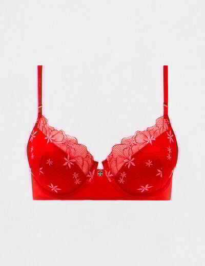 Padded bra red women