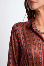 Flared short dress multicolor women