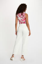 Fitted t-shirt with heart neckline multicolor women