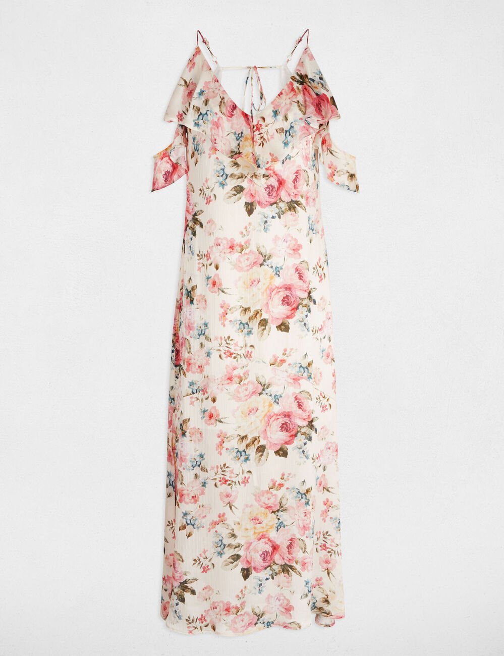 Printed maxi straight dress multicolor women