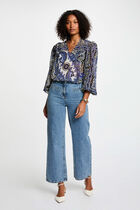Long-sleeved blouse multicolor women