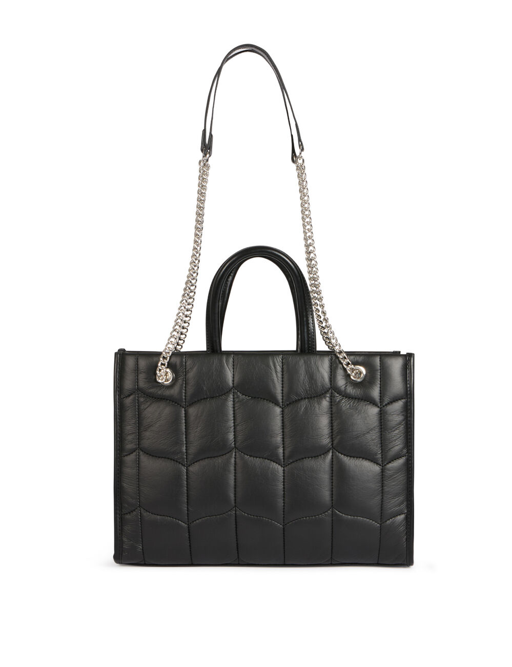 Quilted shopper bag black women