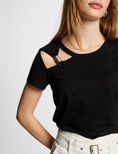 Short-sleeved t-shirt black women
