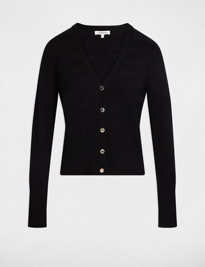 Long-sleeved cardigan black women