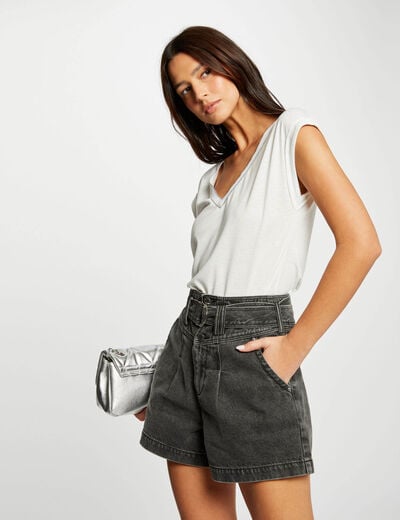 Short-sleeved t-shirt ivory women