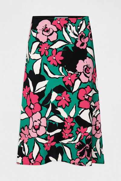 A-line skirt with floral print multico ladies'