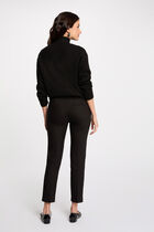 Cropped cigarette trousers black women