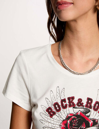 t shirt with message white women T-shirt with message white women