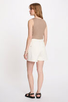 Jewel neck tank top taupe women