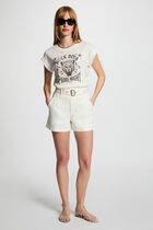 T-shirt with message white women